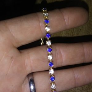 Diamond and saphire bracelet